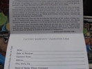 Warranty card interior