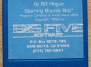 Rare light blue text label reproduction